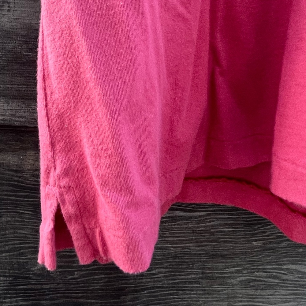 Ralph Lauren Blue Label Short Sleeve Polo Shirt Zipper Neck, Pink |L - Picture 7 of 10